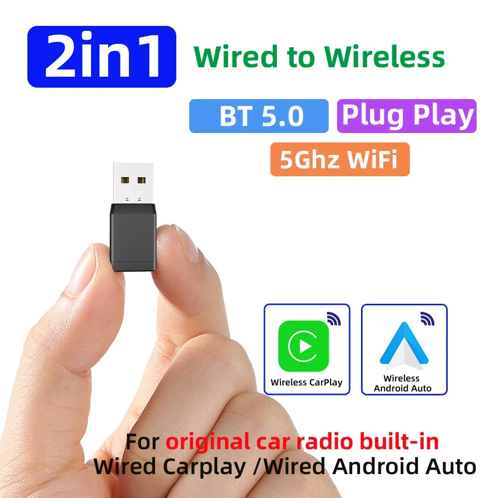 Veloxis Adaptador Inalámbrico CarPlay Android Auto