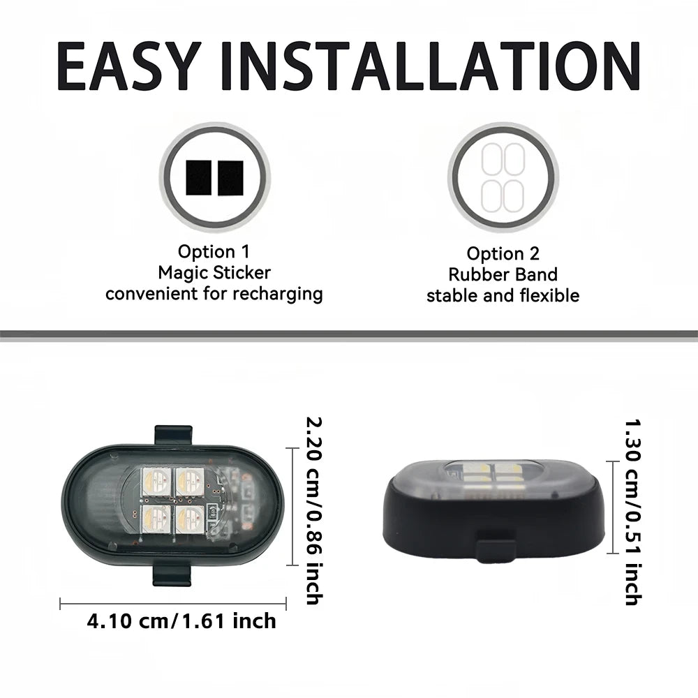 Kit de Luces LED Recargables para Coche